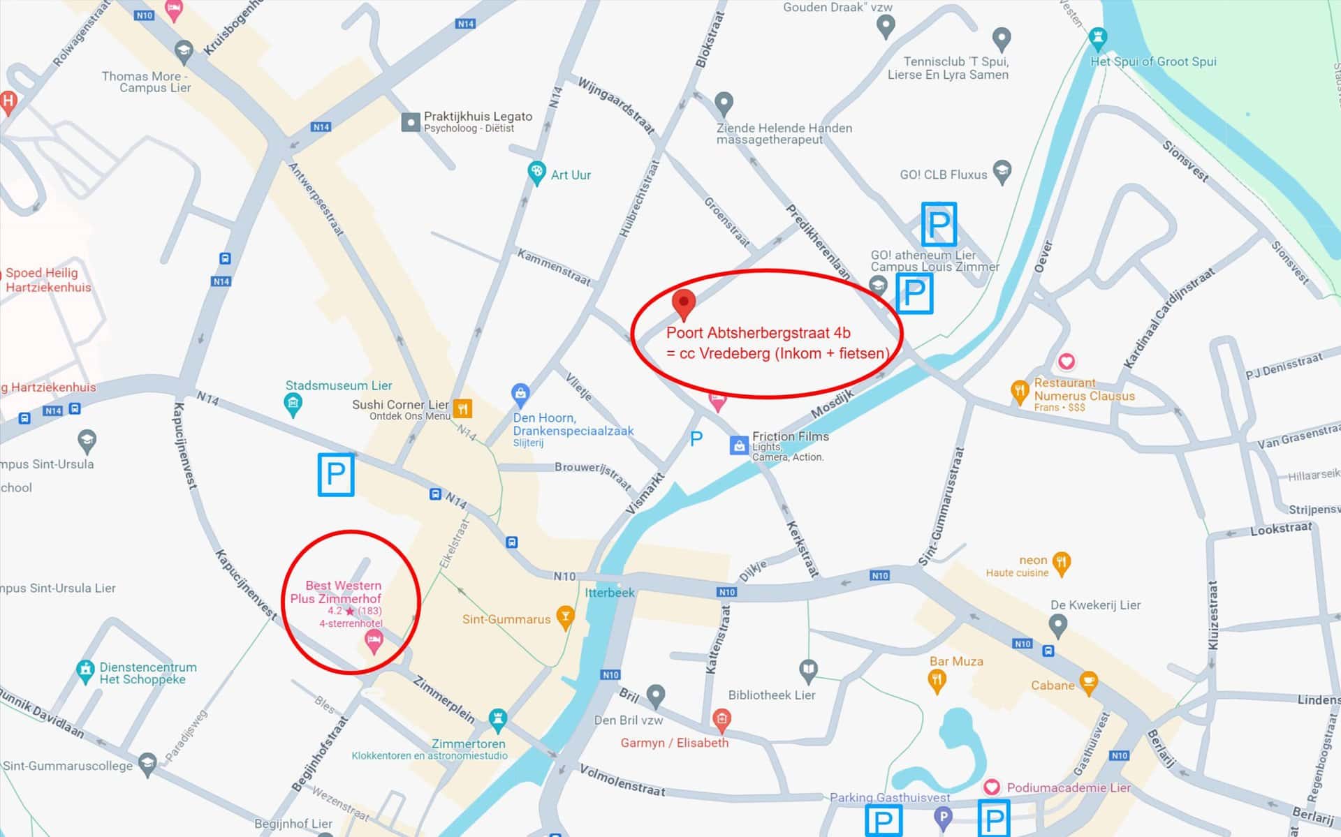 Ripspiqué vzw - Concerten cc Vredeberg - Parkeermap
